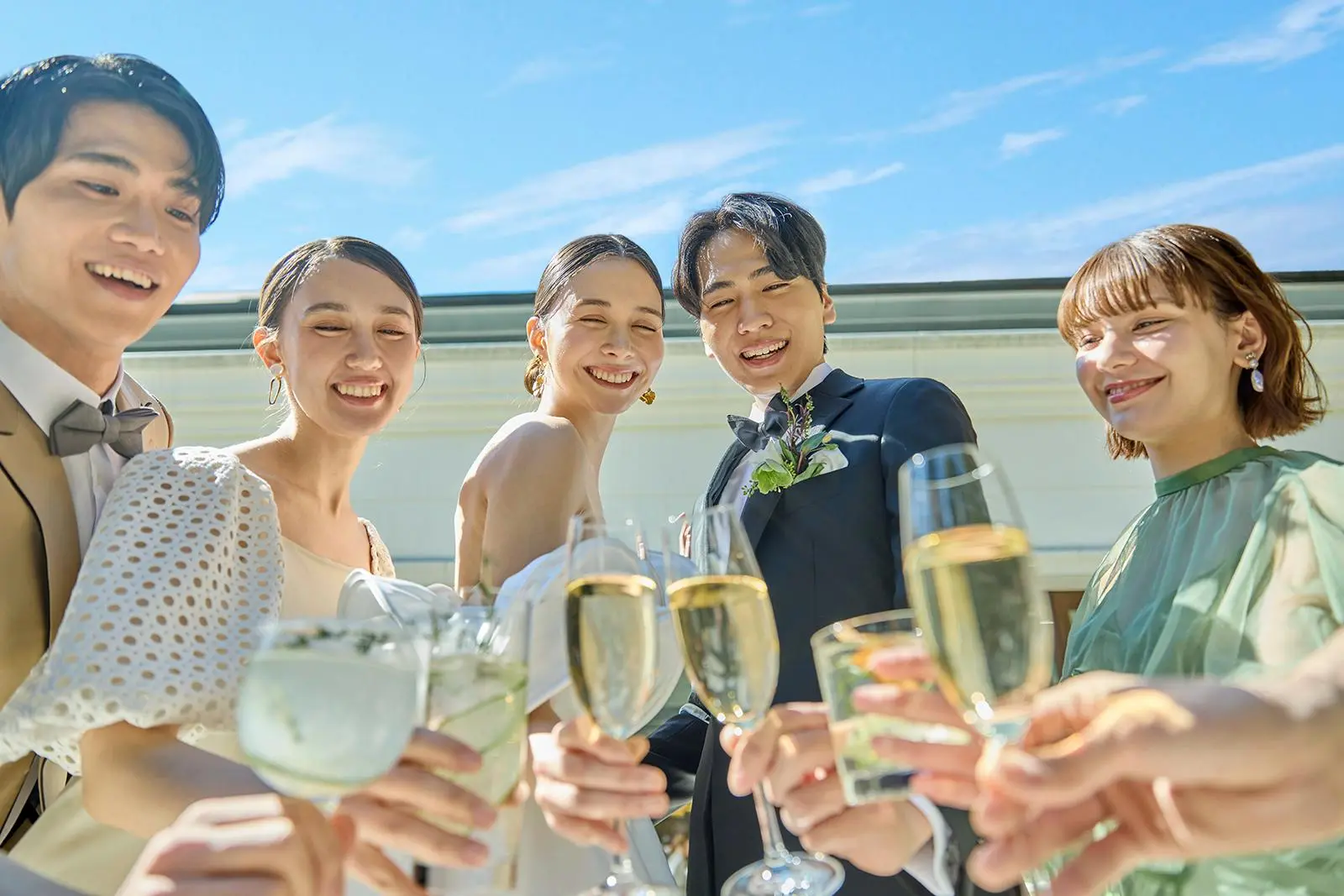 ガーデンでは人気の【ガーデン乾杯】も可能!