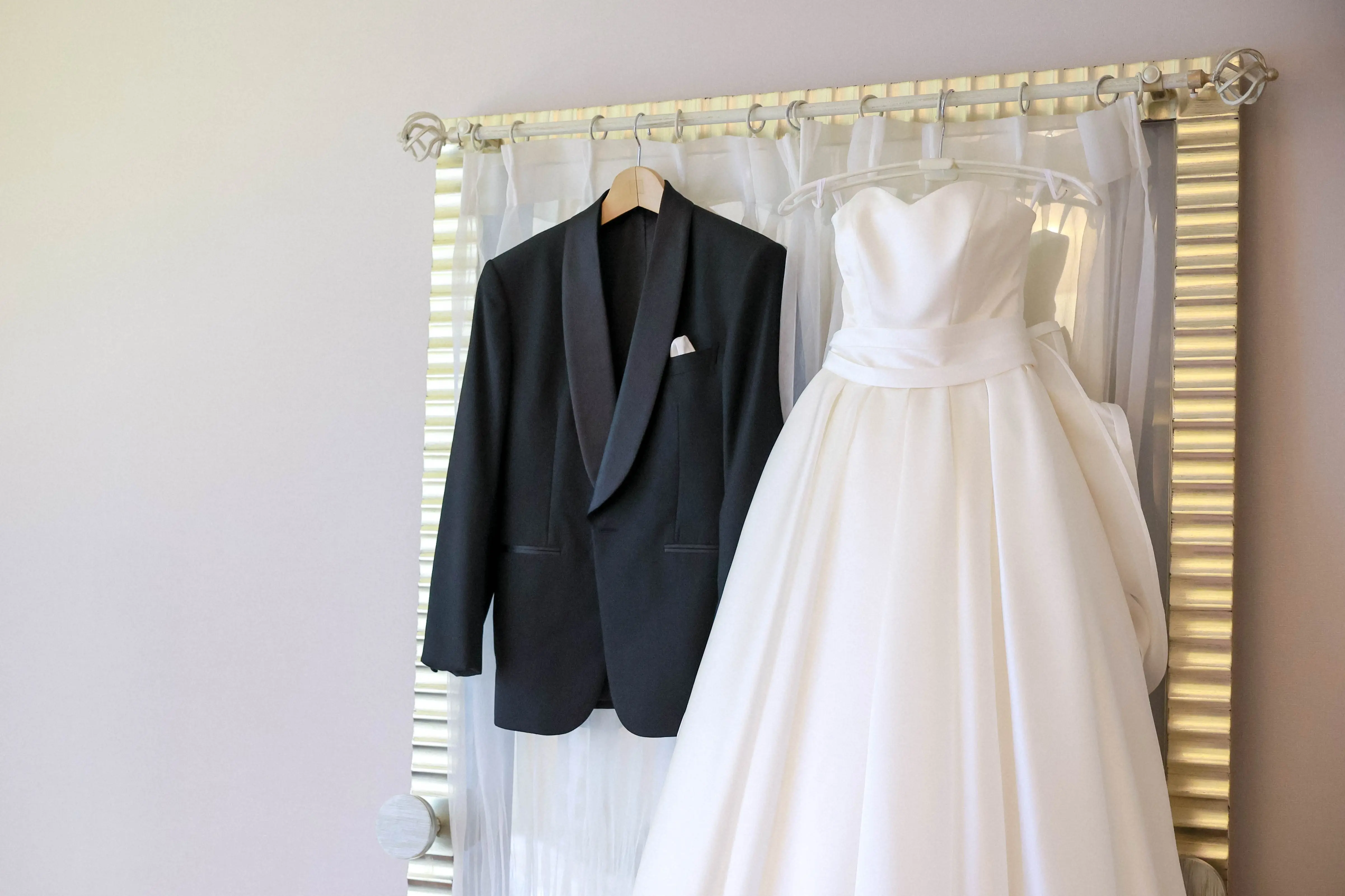 高層階スイートブライズルームにてお支度を