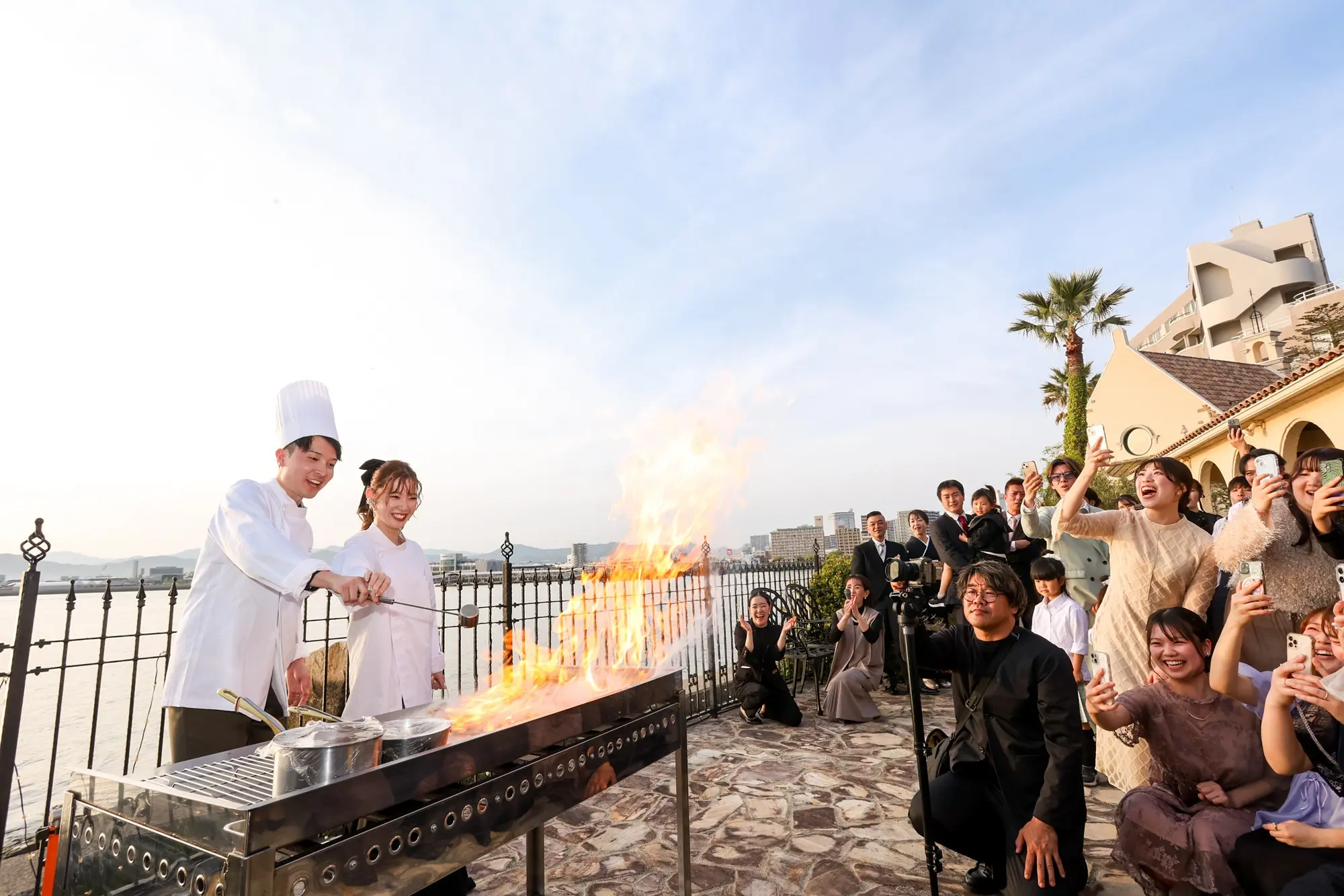 波音聴きながらゲストと乾杯！そのひとときが一生の想い出に